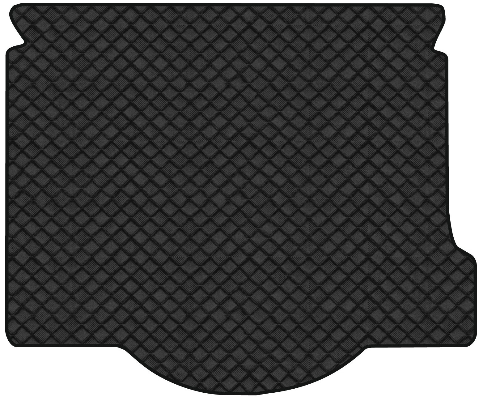 Килимок з екошкіри в багажник авто EVAtech ECO для 3 (BK) Mazda 2004-2009 1 покоління Sedan EU MZ3135B1BBB - Фото 1