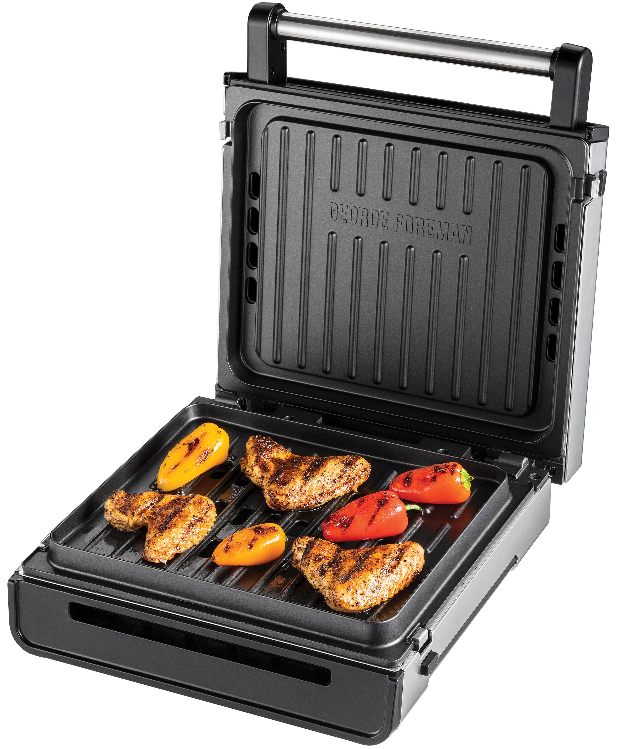 Гриль-барбекю электрический George Foreman 28000-56 Smokeless Grill - Фото 1