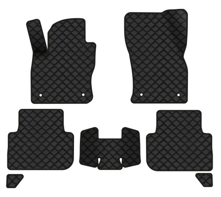Коврики из экокожи в салон авто EVAtech ECO для Tiguan (Mk 2) Volkswagen 2016-2020 2 поколение SUV EU VW31492CN7AV4BBB - Фото 1