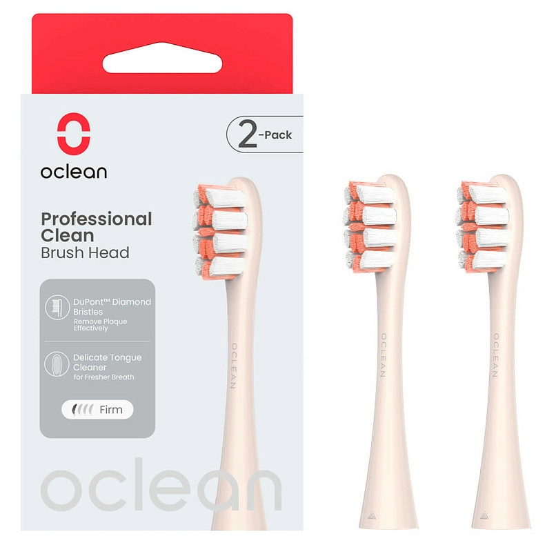 Насадка для зубной щетки Oclean P1C8 Brush Head Golden 2 шт. (6970810553970) - Фото 1