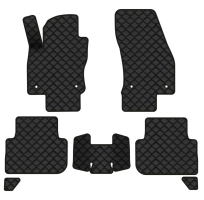 Коврики из экокожи в салон авто EVAtech ECO для Tiguan (Mk 2) Volkswagen 2016-2020 2 поколение SUV EU VW31492CL7AV4BBB - Фото 1