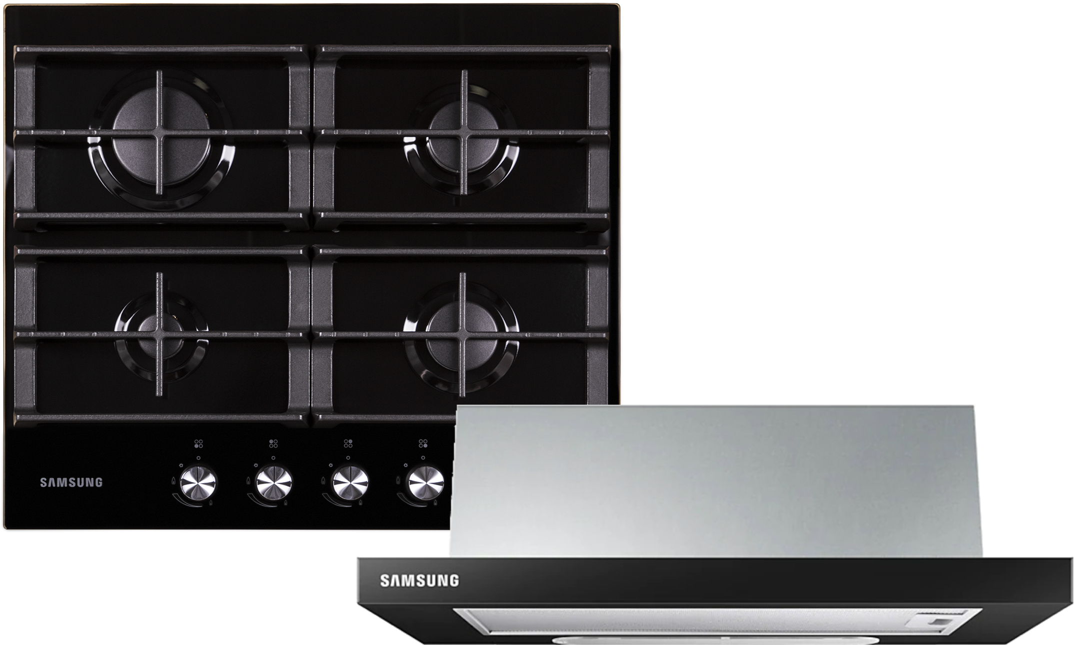 Комплект техніки Samsung Варильна поверхня + Витяжка вбудована Samsung NA64H3000AK/WT + NK24M1030IB/UR
