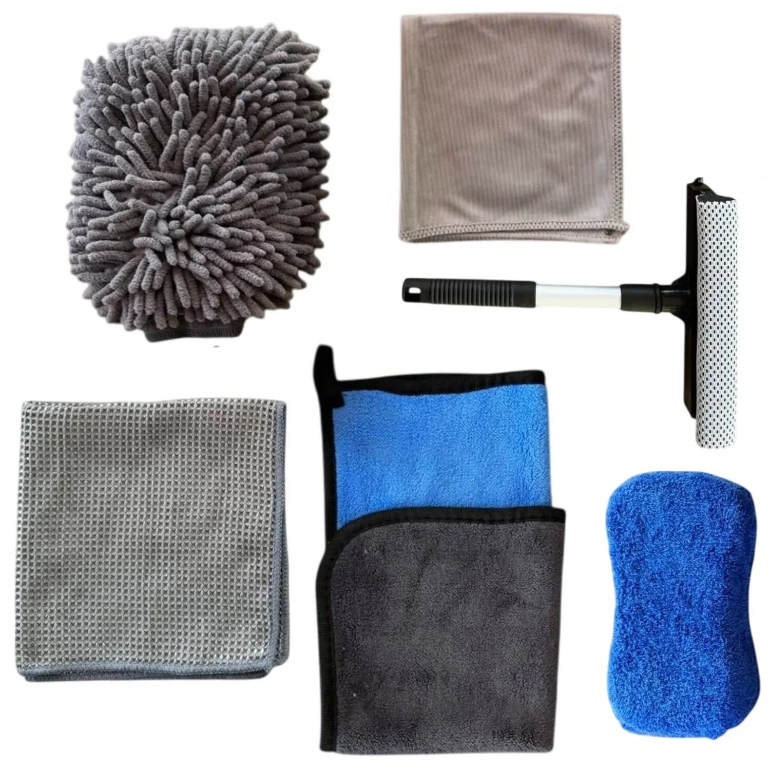 Набір для догляду за автомобілем Poputchik 6 шт. (11-022-IS) - Фото 1