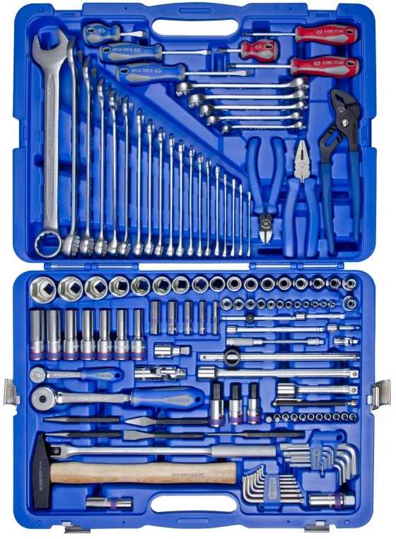 Набір інструментів KING TONY 1/4''+1/2'' 128 шт. (7528MR) - Фото 1