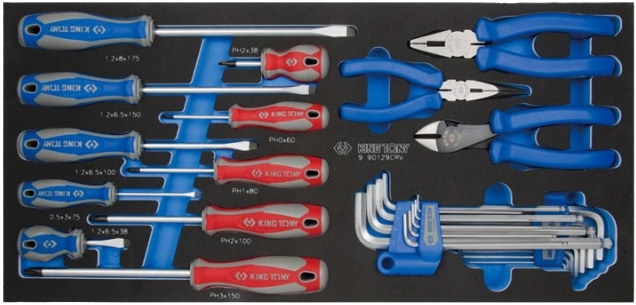 Купить Набор инструментов KING TONY 29 шт. (9-90129CRV) - Фото 1 Набор инструментов KING TONY 29 шт. (9-90129CRV) - Фото 1