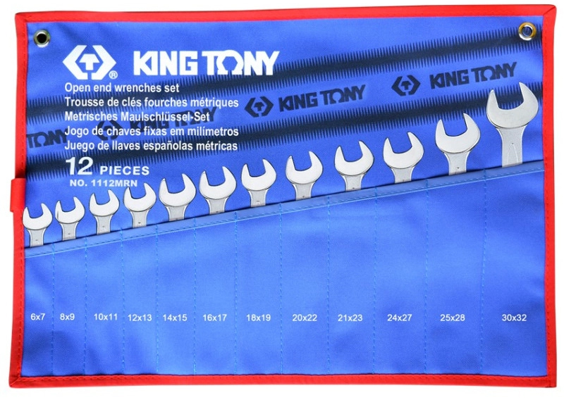 Набор рожковых ключей KING TONY 12 шт. 6-32 мм (1112MRN) - Фото 1
