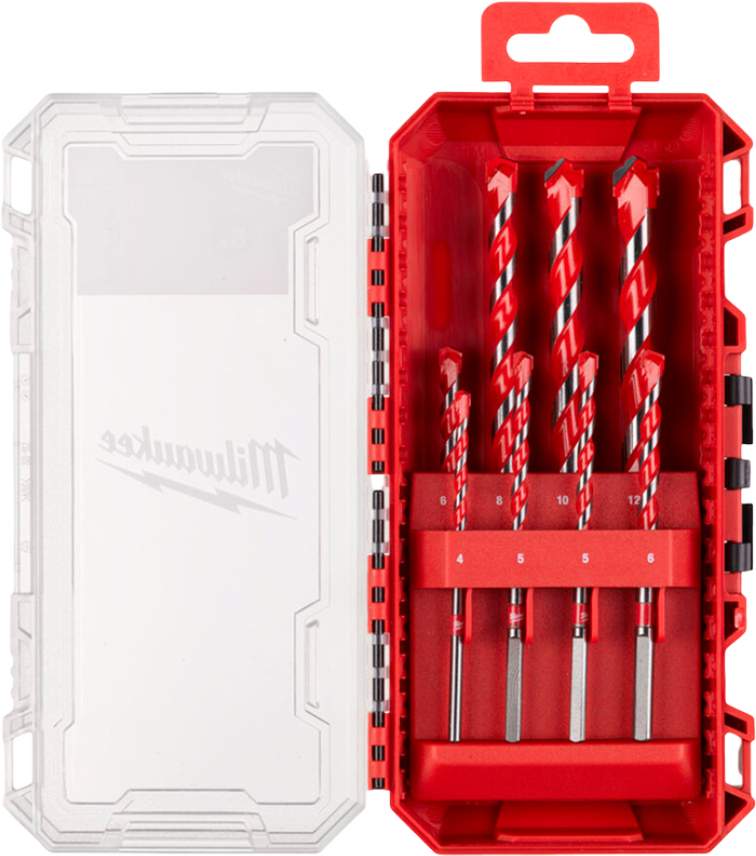 Набір свердел Milwaukee Premium, 8 шт, 4-12мм, кейс (4932493881) - Фото 1