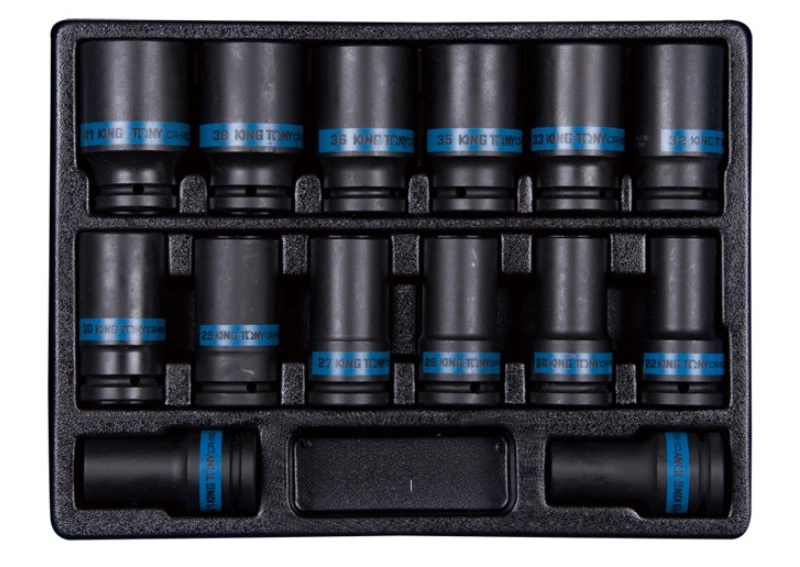 Набір торцевих голівок KING TONY 3/4" 14 шт. (9-6414MP) - Фото 1