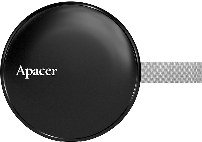 SSD-накопитель внешний Apacer USB 512GB Magnetic Portable AS725 Black (AP512GAS725B-1) - Фото 1
