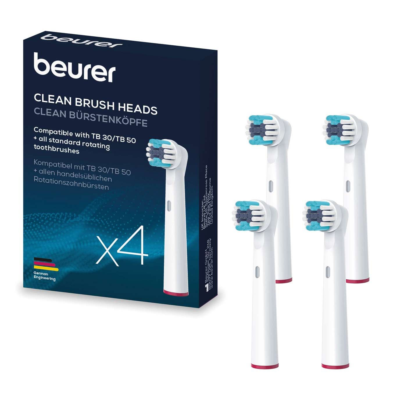 Насадка для зубної щітки Beurer TB 30/50 Clean 4 шт. - Фото 1
