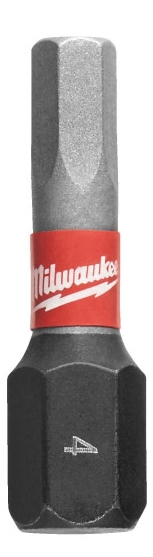 Бита для отвертки Milwaukee SHOCKWAVE Hex4 25 мм 2 шт. (4932430895) - Фото 1