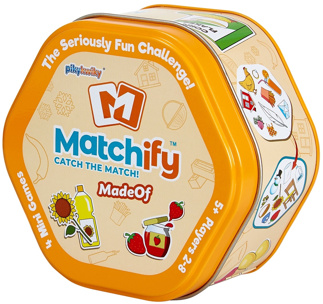 Настільна гра карткова (5-7 років) Super Puper на асоціації «Matchify» MadeOf (Зроблено з) (MATCH9000D) - Фото 1