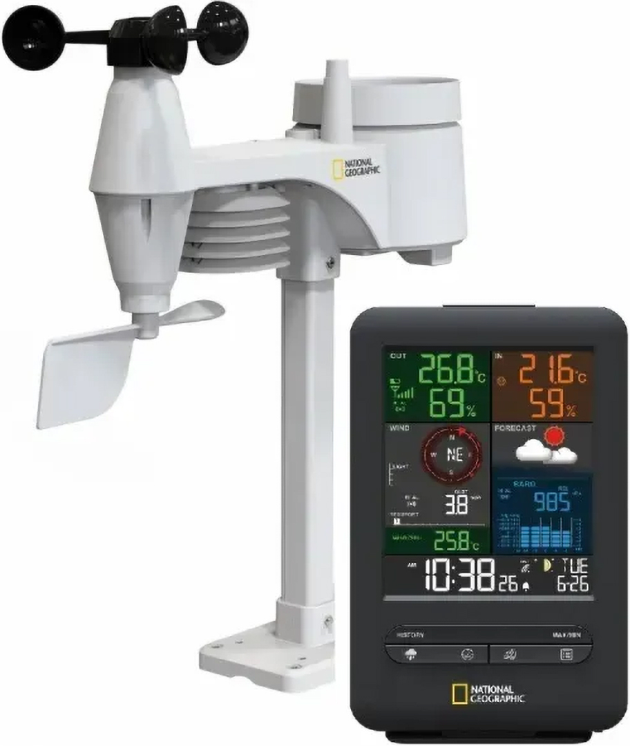 Метеостанция National Geographic 5-in-1 256 colour Black (9080500) - Фото 1
