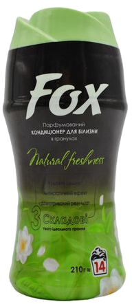Ополаскиватель для белья Fox в гранулах парфюмированный Natural Freshness 210 г (4440000538886) - Фото 1