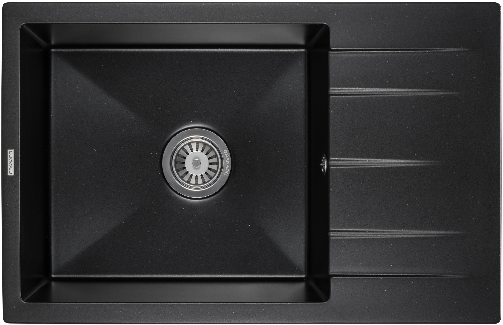 Мойка кухонная GRANADO NAVIA Black shine c сифоном - Фото 1