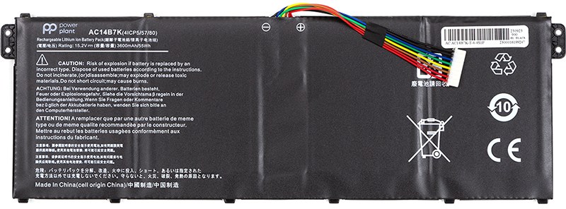 Аккумулятор для ноутбука PowerPlant ACER Spin 5 SP515-51GN (AC14B7K) 15.2V 3600mAh (NB410699) - Фото 1