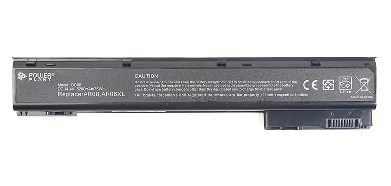 Аккумулятор для ноутбука PowerPlant HP ZBook 15 Series (AR08, HPAR08LH) 14.4V 5200mAh (NB460601) - Фото 1