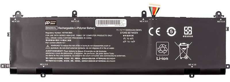 Аккумулятор для ноутбука PowerPlant HP Spectre X360 15-EB (BN06) 11.1V 5000mAh (NB462377) - Фото 1