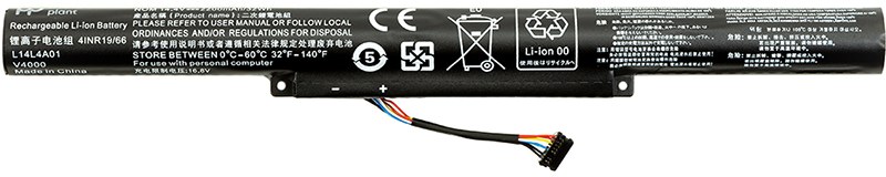Аккумулятор для ноутбука PowerPlant LENOVO IdeaPad 310 Series (L14L4E01) 14.4V 2200mAh (NB480777) - Фото 1