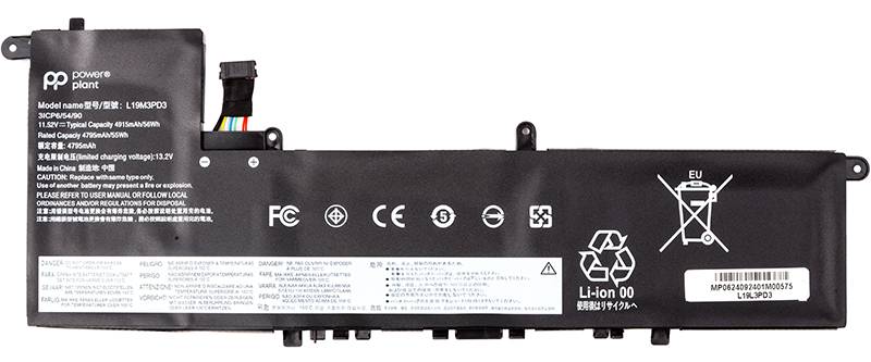 Аккумулятор для ноутбука PowerPlant LENOVO Ideapad S540-13API (L19L3PD3) 11.52V 4915mAh (NB482542) - Фото 1