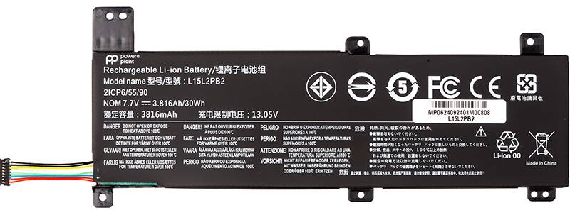 Аккумулятор для ноутбука PowerPlant LENOVO IdeaPad Xiaoxin 310-14ISK (L15L2PB2) 7.7V 3816mAh (NB482603) - Фото 1