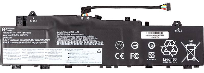 Аккумулятор для ноутбука PowerPlant LENOVO IdeaPad 5-14IIL05 (L19C3PF3) 11.55V 4965mAh (NB482627) - Фото 1