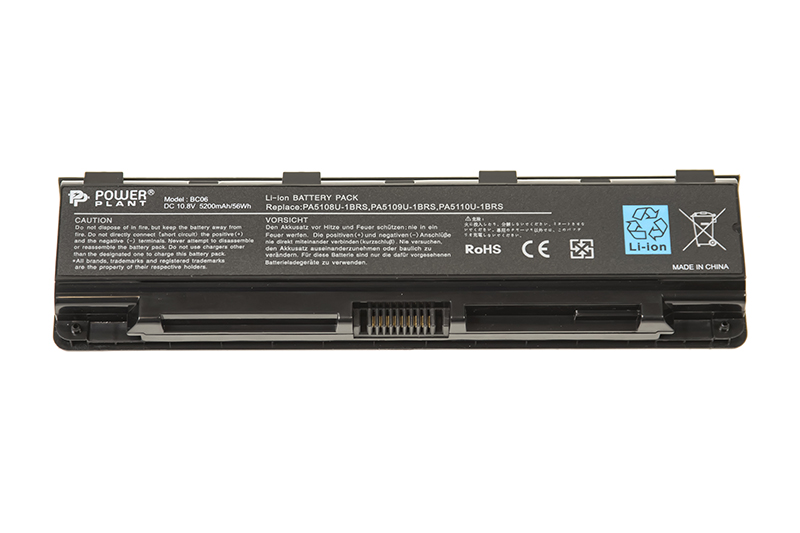 Аккумулятор для ноутбука PowerPlant TOSHIBA Satellite L750 (PA3817U-1BAS) 10.8V 5200mAh (NB510146) - Фото 1
