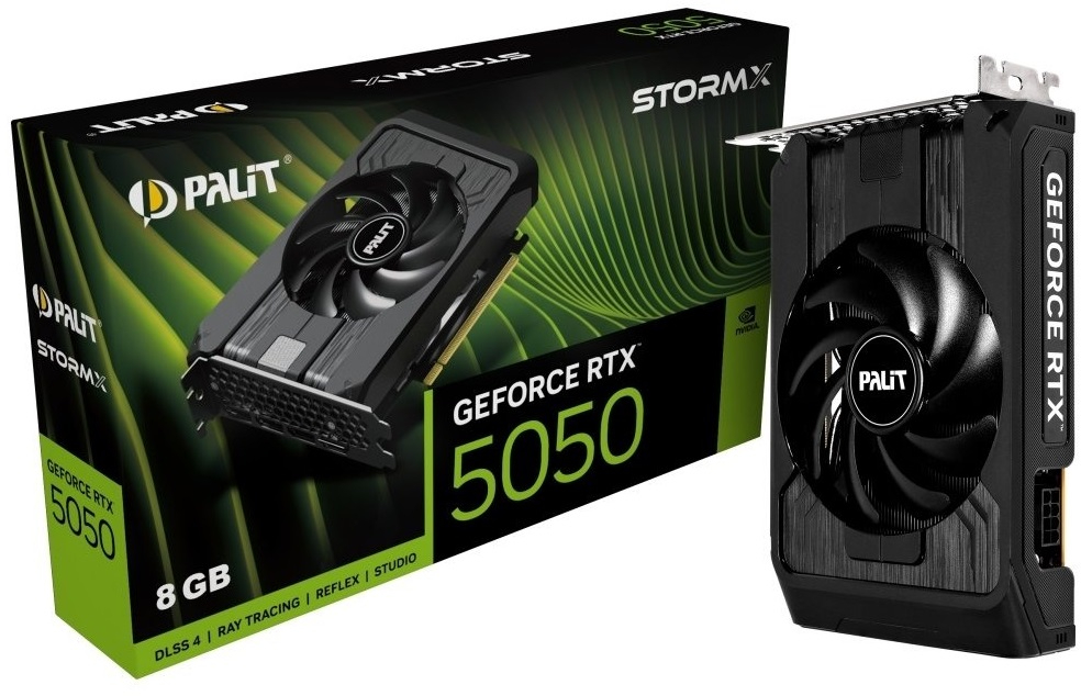 Відеокарта Palit GF RTX 5050 8GB GDDR6 StormX (NE65050019P1-GB2070F) - Фото 1