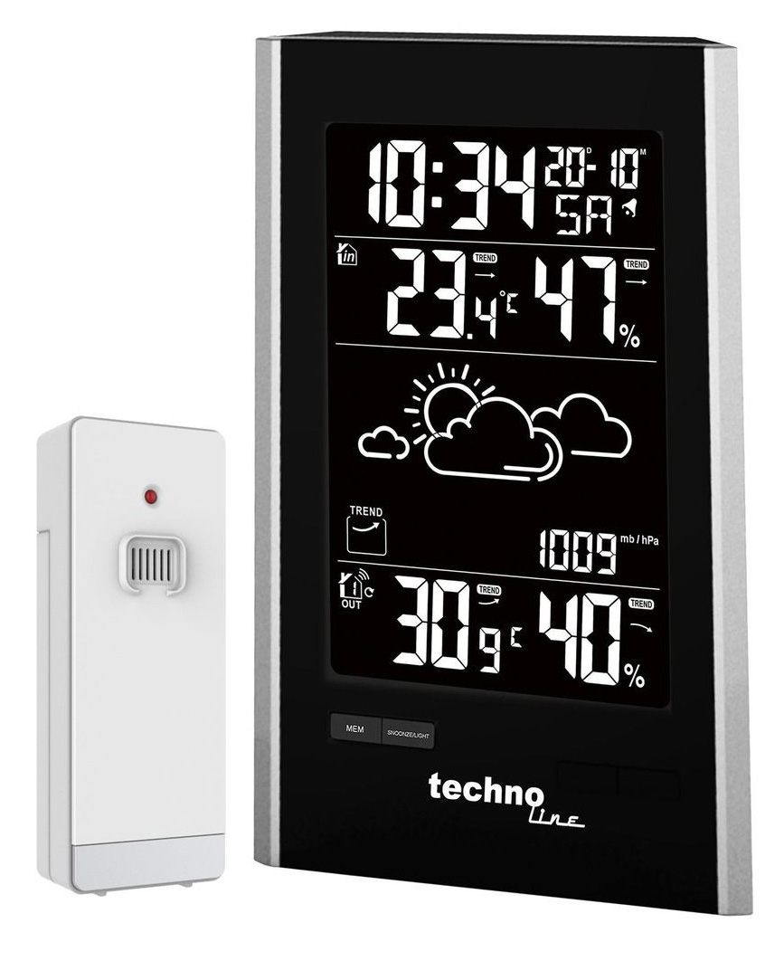 Метеостанция Technoline Black/Silver (WS9060) - Фото 1