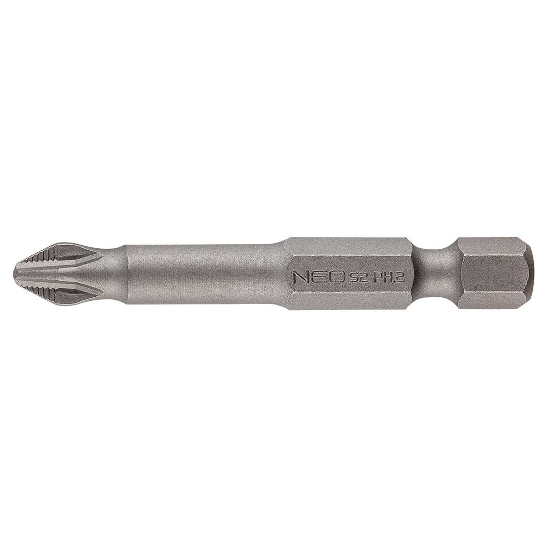 Набор бит для отвертки Neo Tools PH2x50 мм ACR 5 шт. (06-037) - Фото 1