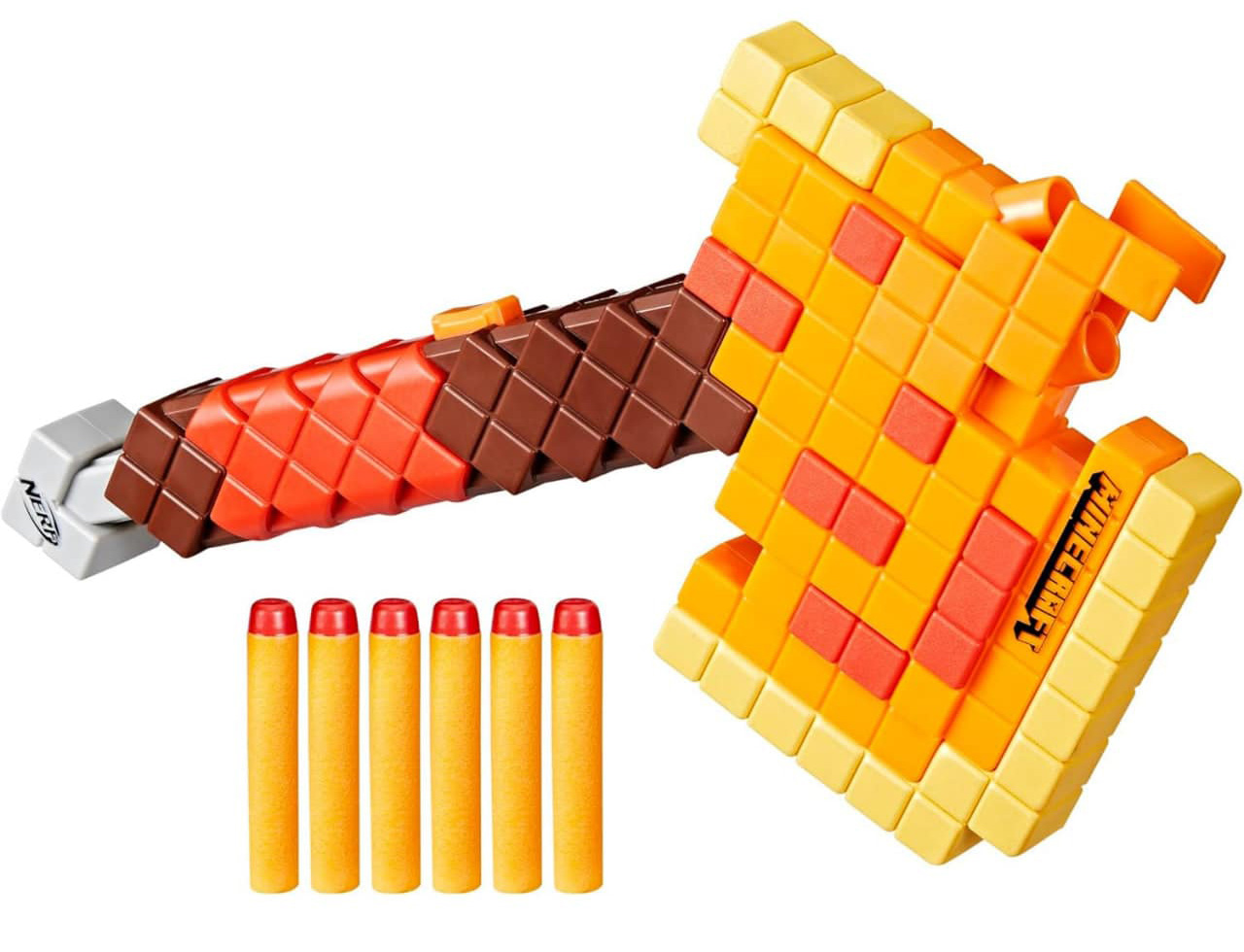 Бластер многозарядный Hasbro топор Nerf Firebrand серии Майнкрафт (F8953) - Фото 1