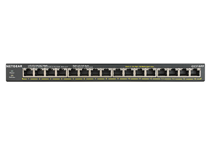 Коммутатор локальной сети (Switch) Netgear GS316PP-100EUS - Фото 1