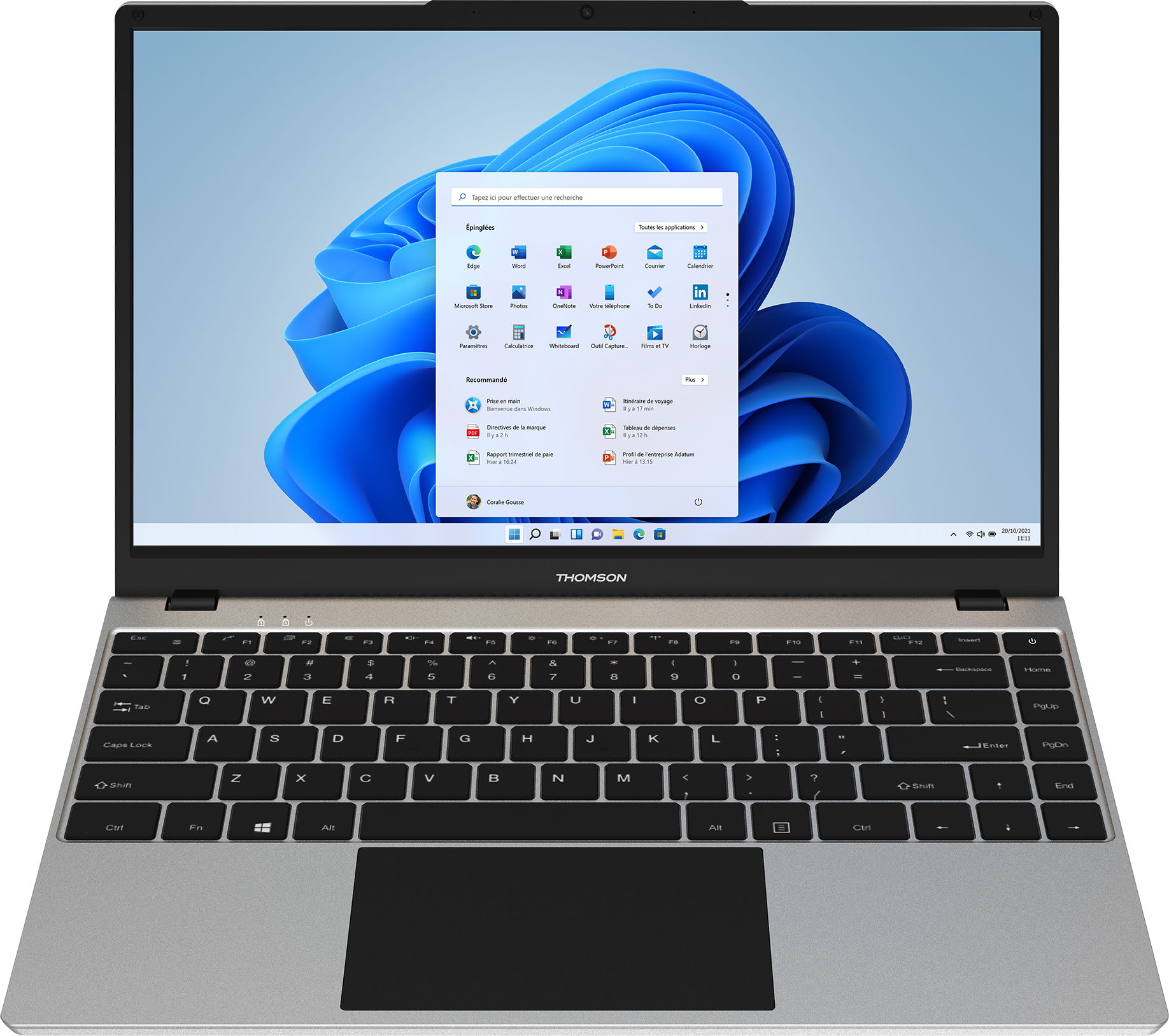 Ноутбук Thomson Neo N14 (MEAN14C8SL256S) Silver - Фото 1