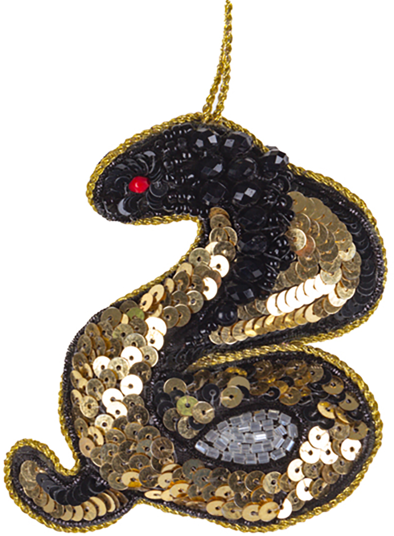 Декор підвіска New Year Lefard Змія 10 см (877-069) - Фото 1