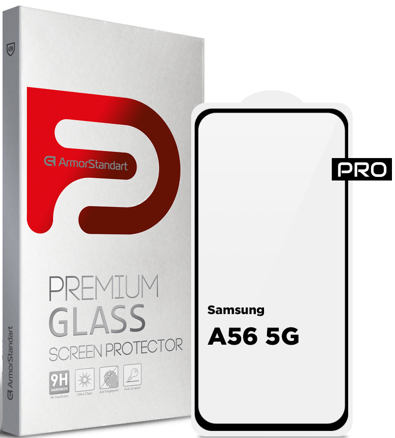 Защитное стекло для смартфона Armorstandart Pro for Samsung A56 5G Black (ARM82612) - Фото 1