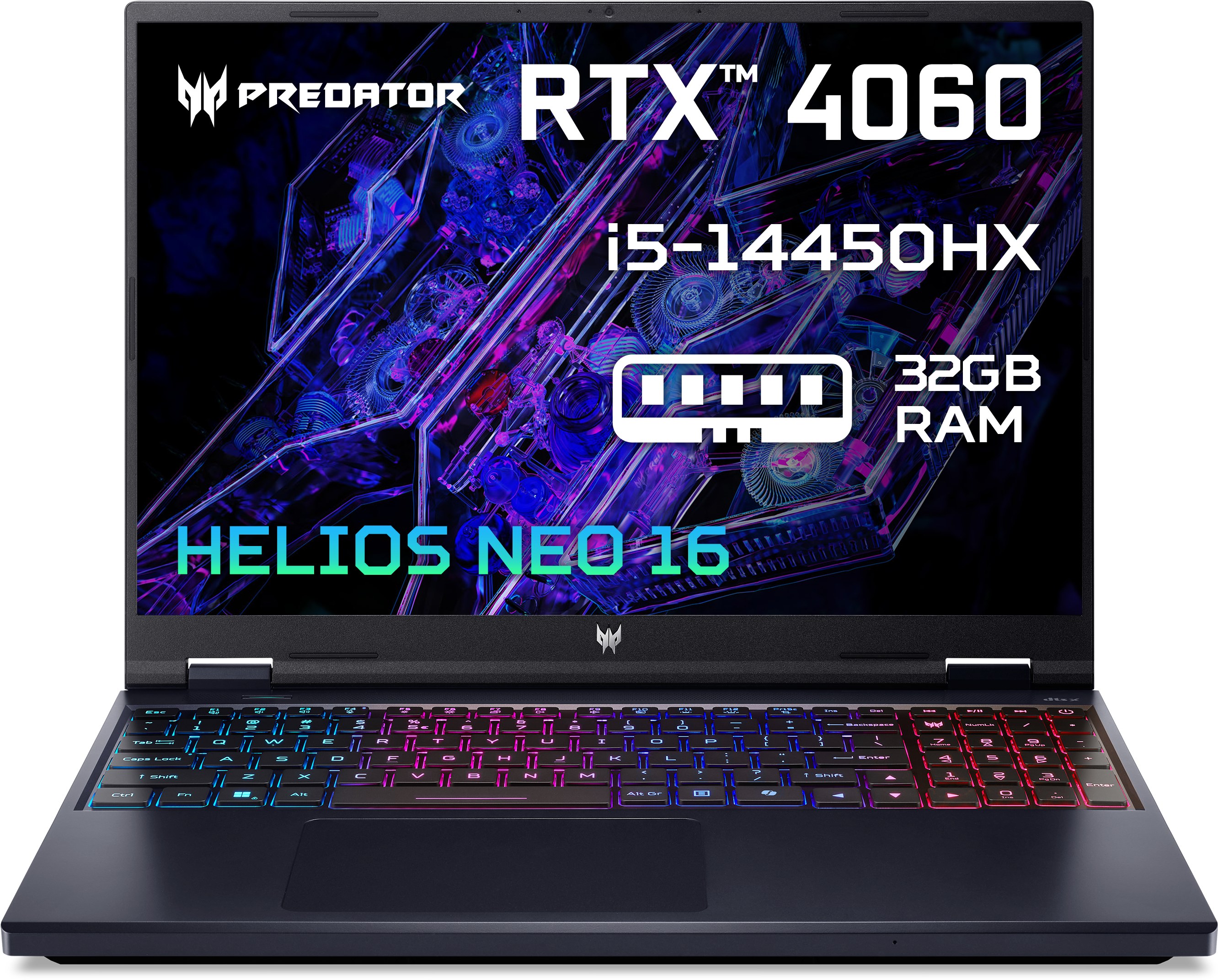 Ноутбук игровой Acer Predator Helios Neo 16 PHN16-72 (NH.QRFEU.00C) Shale Black - Фото 1