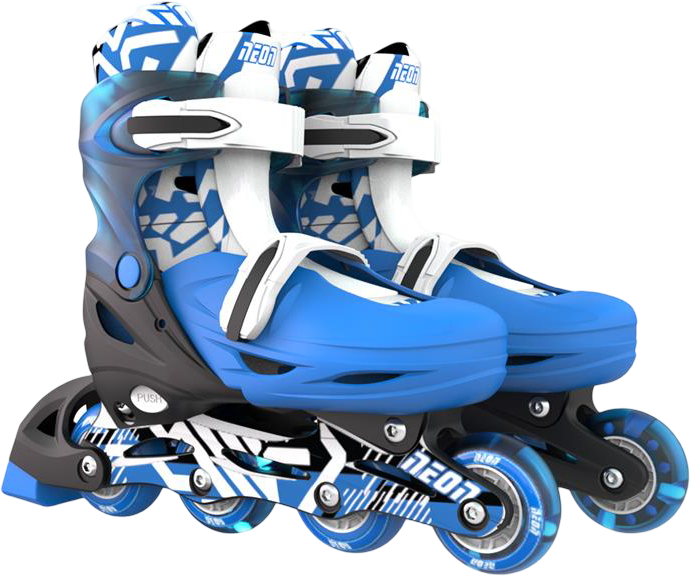Ролики Neon Inline розмір 34-37 синій (NI03B4) - Фото 1