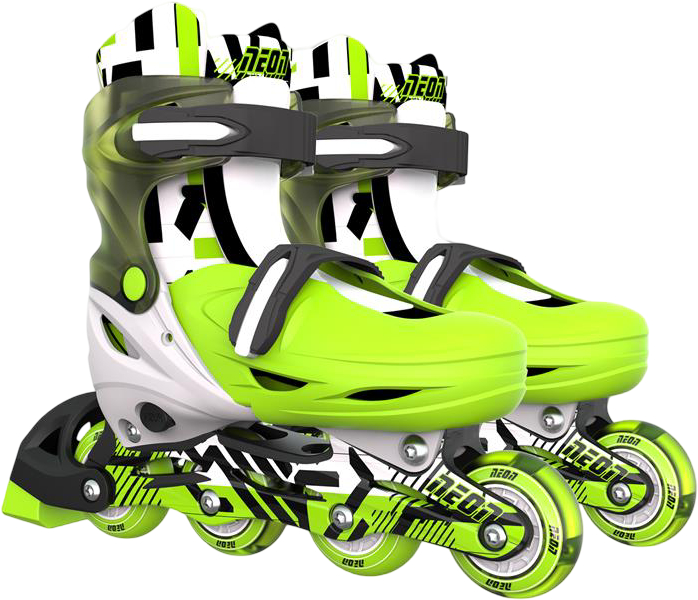 Ролики Neon Inline розмір 34-37 зелений (NI03G4) - Фото 1