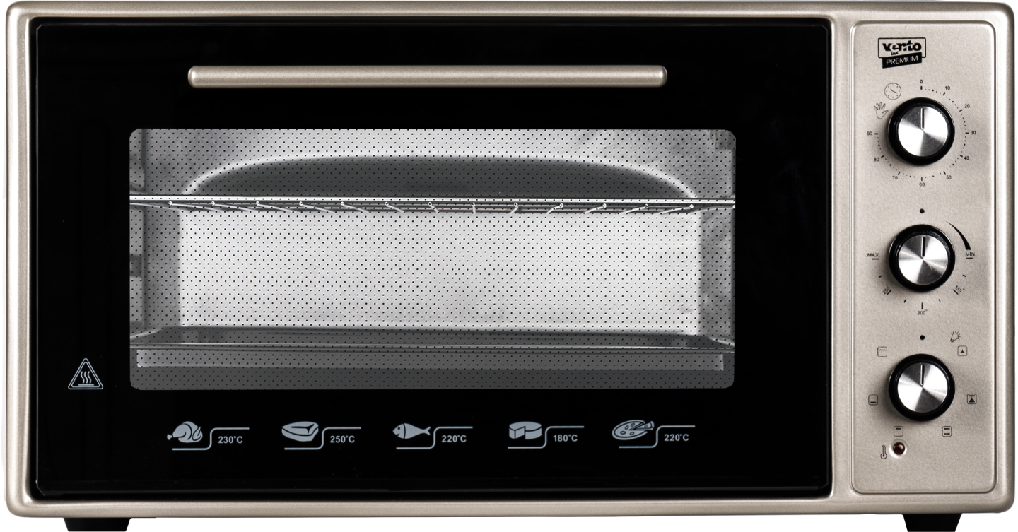 Піч електрична Ventolux NIKA 45 BK/X 2G - Фото 1