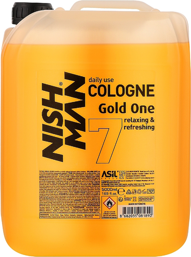 Одеколон після гоління Nishman Gold One Cologne 5000 мл (8682035081890) - Фото 1