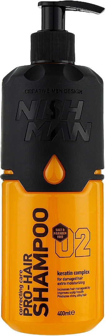 Шампунь мужской Nishman Pro-Hair Shampoo 400 мл (4129193) - Фото 1