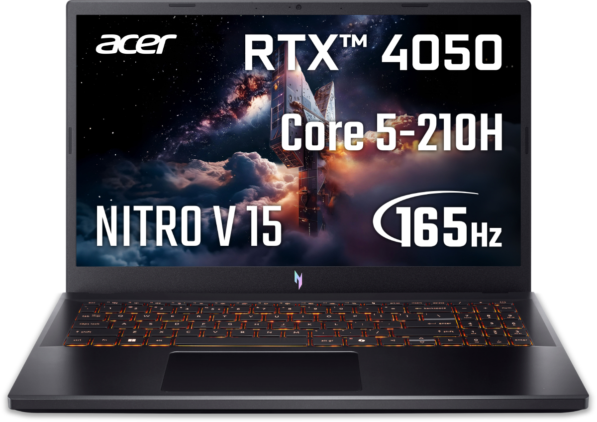 Ноутбук игровой Acer Nitro V 15 ANV15-52 (NH.QV2EU.004) Obsidian Black ...