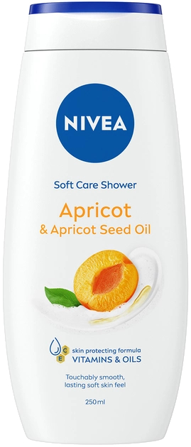 Крем-гель для душа NIVEA Абрикос и масло абрикосовых косточек 250мл - Фото 1