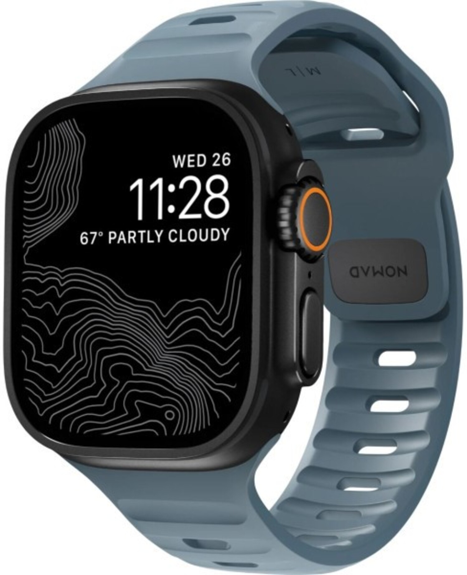 Ремінець для смарт-годинника Nomad Sport Band Marine Blue 46mm/49mm (NM01133285) - Фото 1