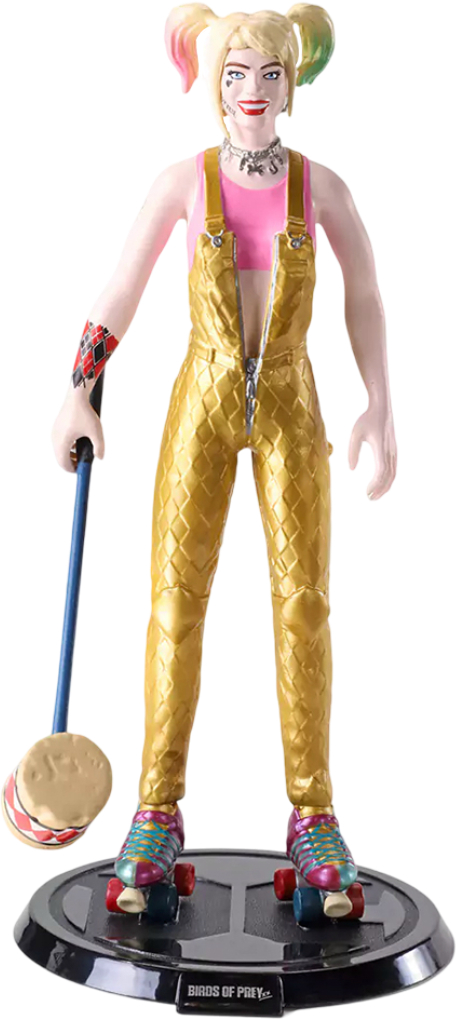 Колекційна фігурка Noble Collection DC COMICS Harley Quinn BOP witth Mallet Bendyfig (NN4563) - Фото 1