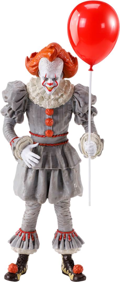 Коллекционная фигурка Noble Collection IT Pennywise Mini Bendyfig 19 см (NN5048) - Фото 1