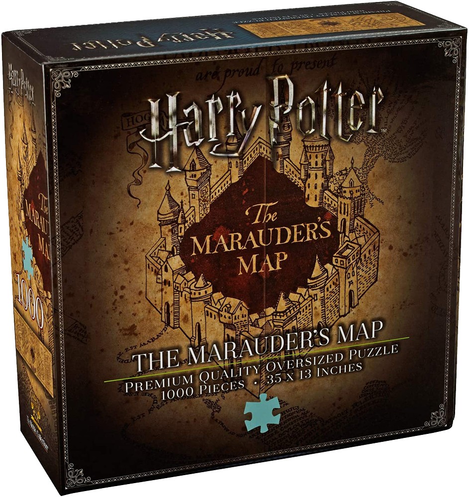 Пазли картонні (8+) Noble Collection Harry Potter The Marauder's Map Cover 1000 шт. (NN9457) - Фото 1