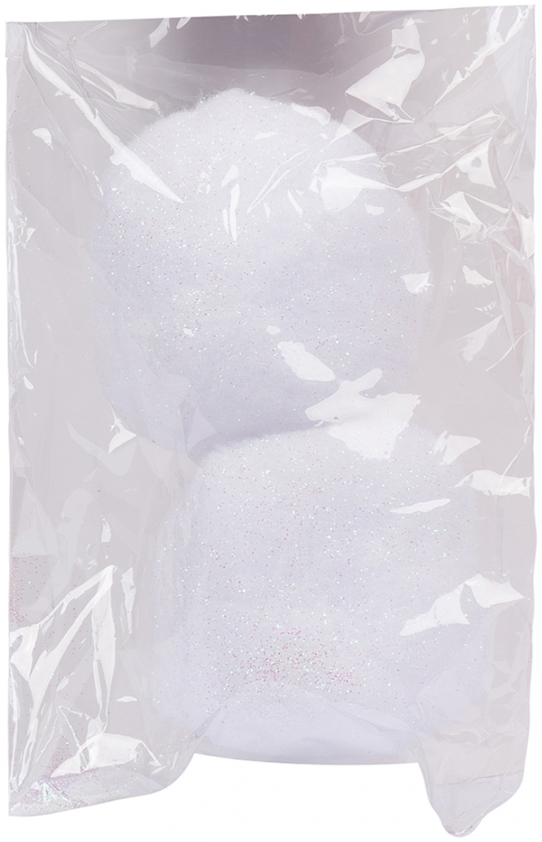 Набір ялинкових іграшок Novogod'ko Снежков 10 см 2 шт. (974196) - Фото 1