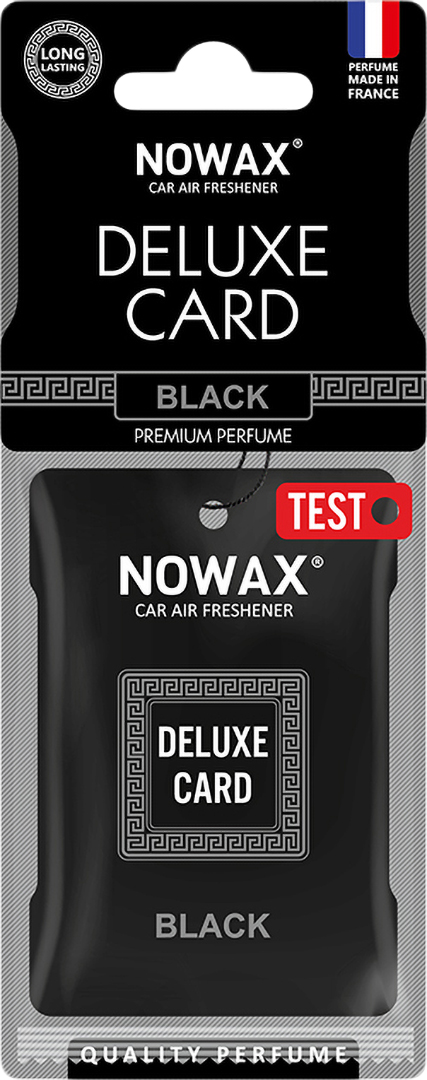 Ароматизатор для авто NOWAX целлюлозный Deluxe Card 6 г Black (NX07733) - Фото 1