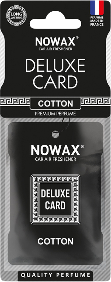 Ароматизатор для авто NOWAX целлюлозный Deluxe Card 6 г Cotton (NX07734) - Фото 1